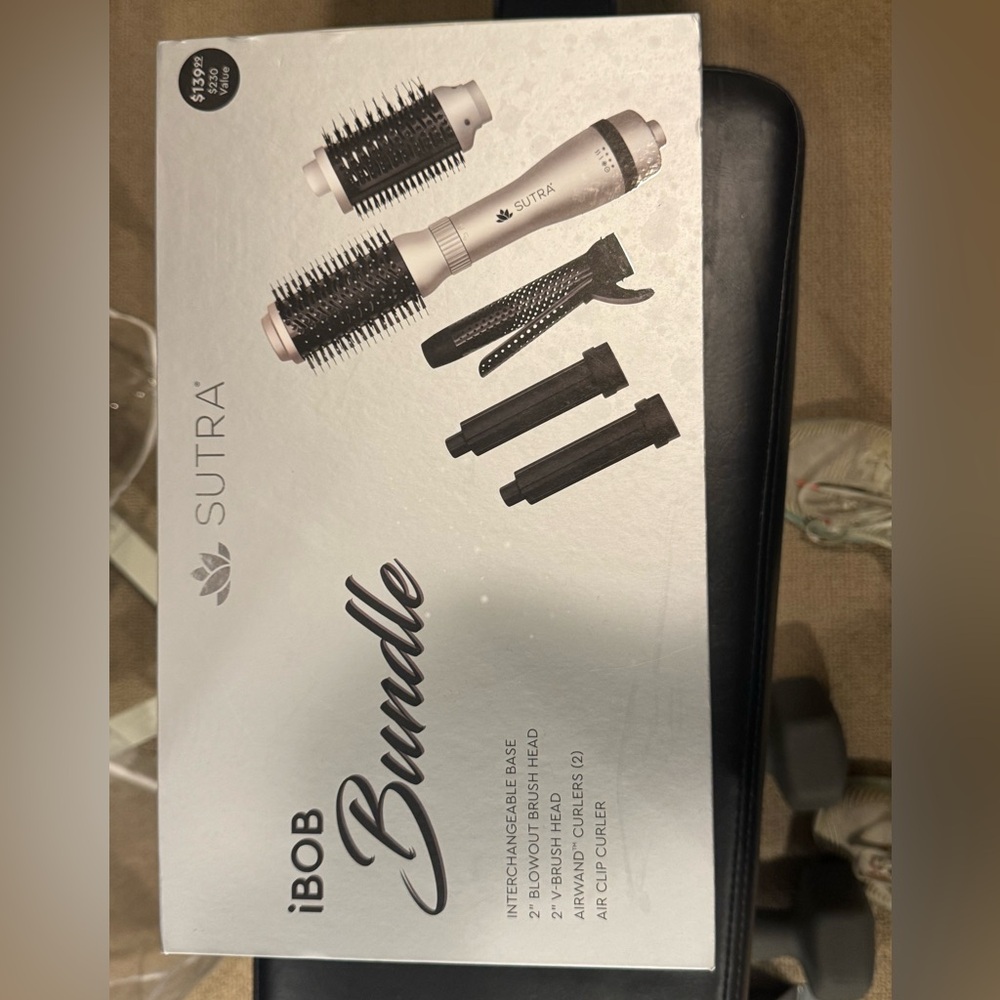 Sutra iBob Bundle Hair Styling Tool - Black and White